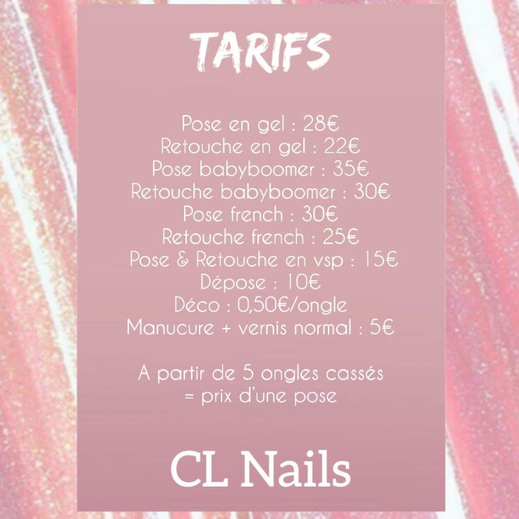 tarif clnails